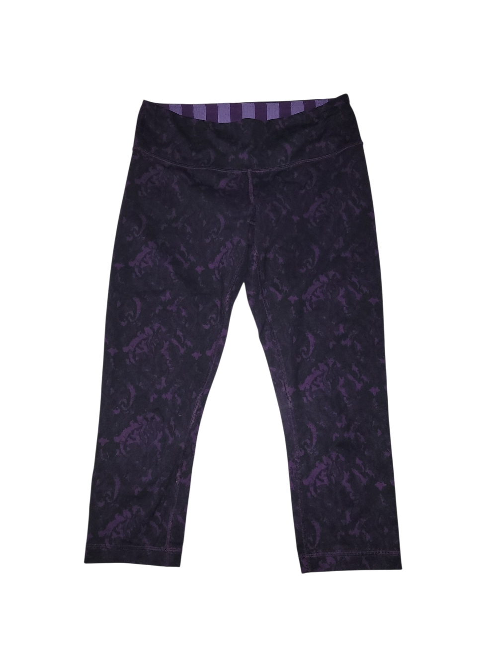 lululemon athletica Purple Patterned Crop Leggings